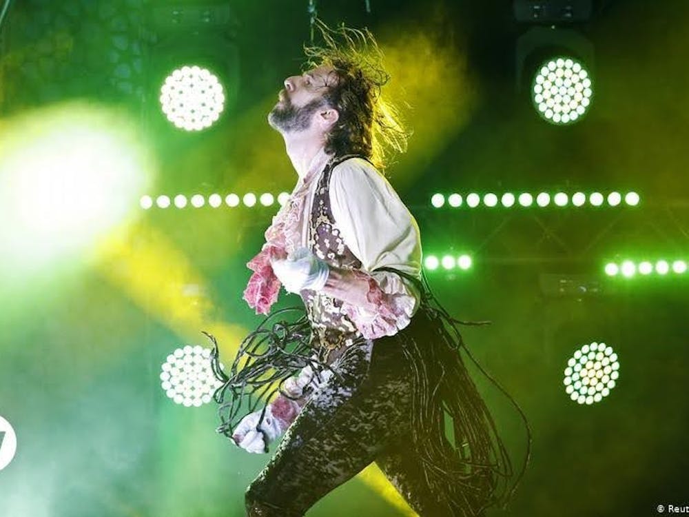 Messel competing in the 2019 annual Air Guitar World Championship. After falling short of first on his first two competitions, in 2019 Messel won first place.

Photo courtesy of Deutsche Welle News.