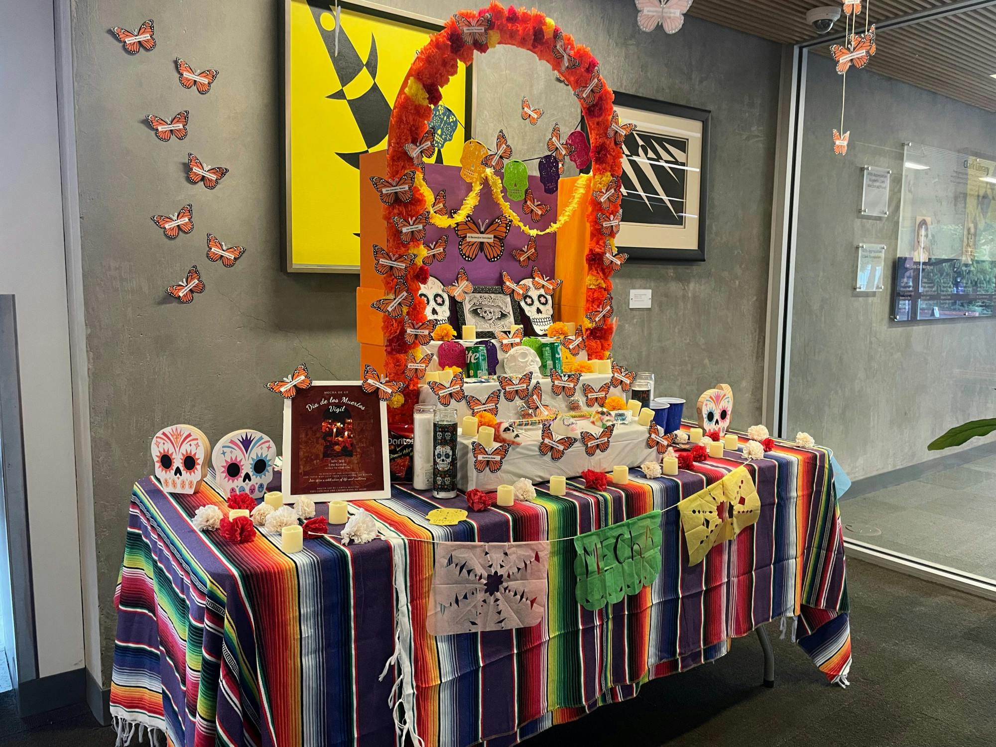 An ofrenda dedicated to migrants lost at the United States-Mexico border. Photo by Samantha Zavala.