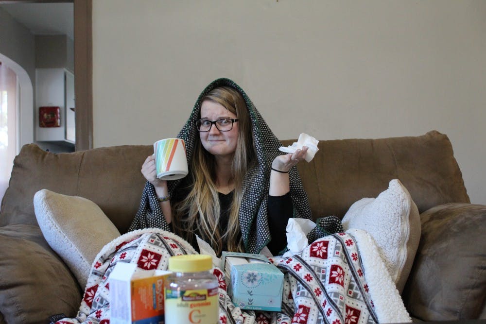 Community Engagement Editor Natalie Nygren met up with Health and Counseling Center to get some tips on how to stay healthy in the last few weeks of school. Photo courtesy of Courtney Warta.