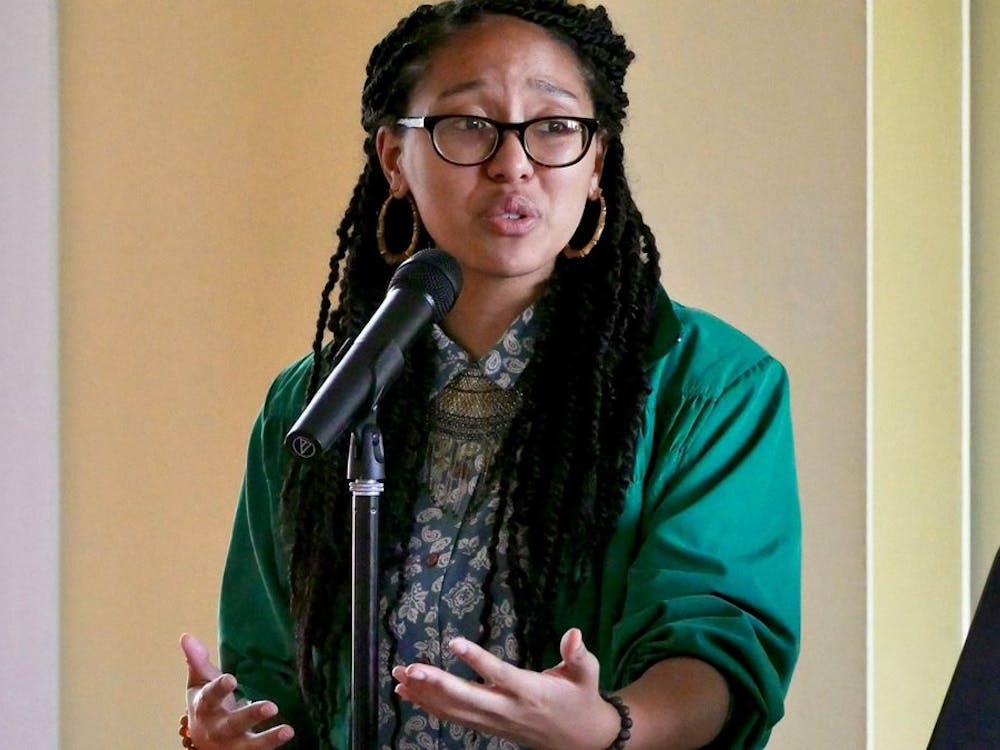 Poet and author Ariana Brown performed poetry through Zoom on Friday, October 1st.Photo via arianathepoet on Twitter.