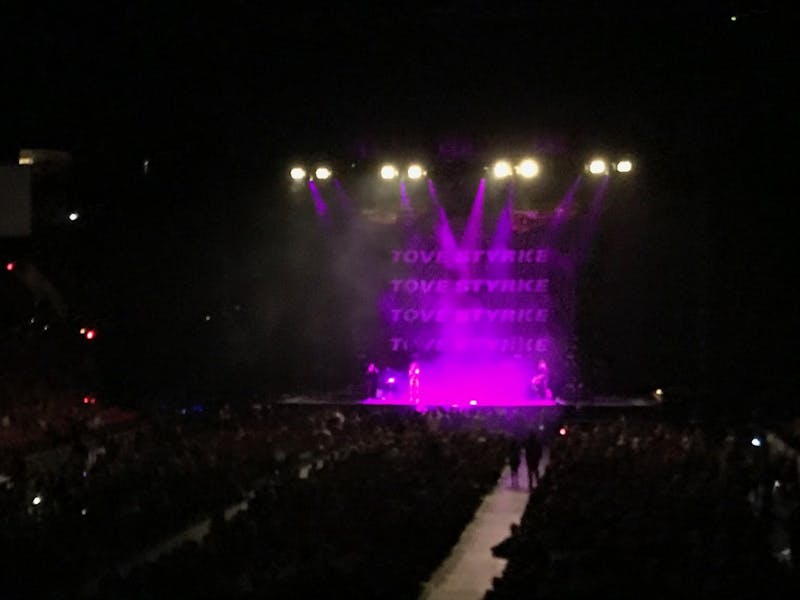 Swedish pop sensation Tove Styrke performed her top songs including "Say My Name" on Saturday night at the Moda Center during her opening set before Lorde took the stage.