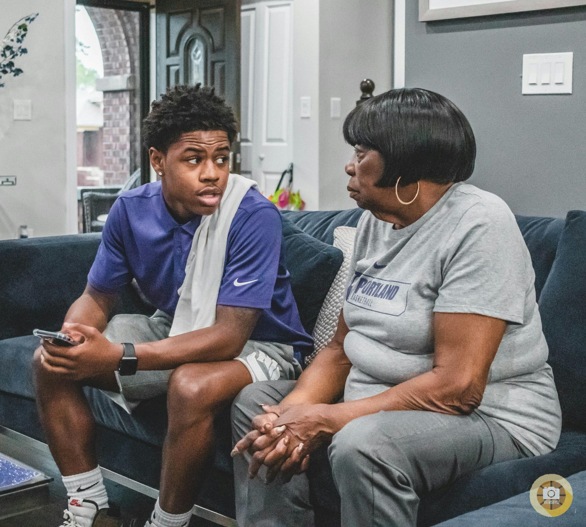 Chase Adams' grandmother, Juanita, tested positive for COVID-19 last Friday. Photo courtesy of Pilot Athletics.