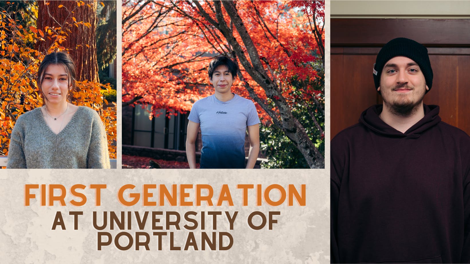 Gillian Ibarra, Haniel Morquecho Beltran and Cameron Creitz share their experiences as first generation college students.
Photos by Gavin Britton.