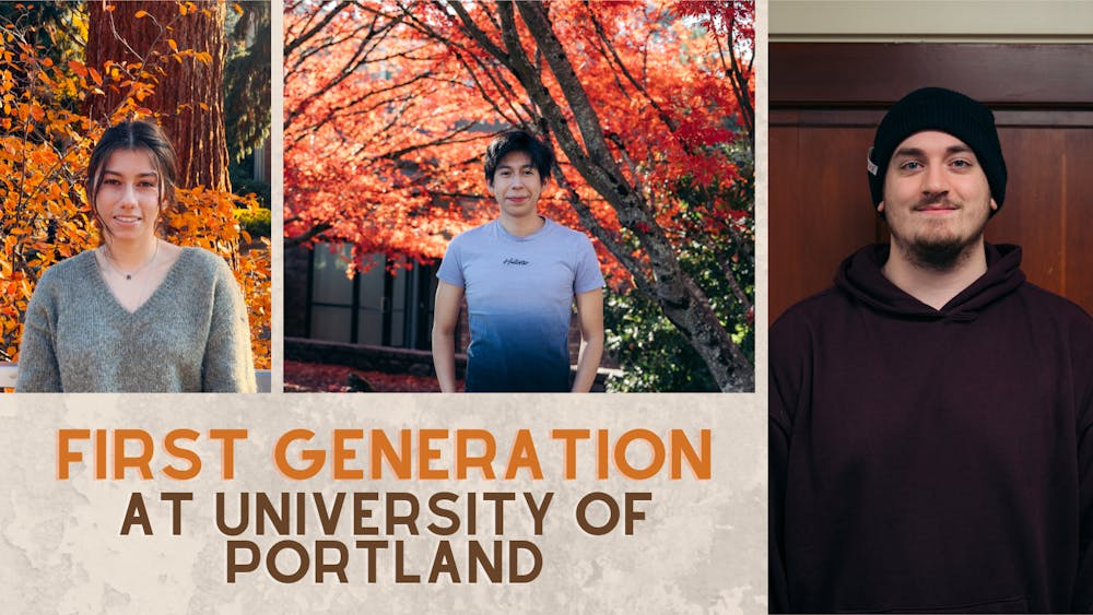 Gillian Ibarra, Haniel Morquecho Beltran and Cameron Creitz share their experiences as first generation college students.Photos by Gavin Britton.