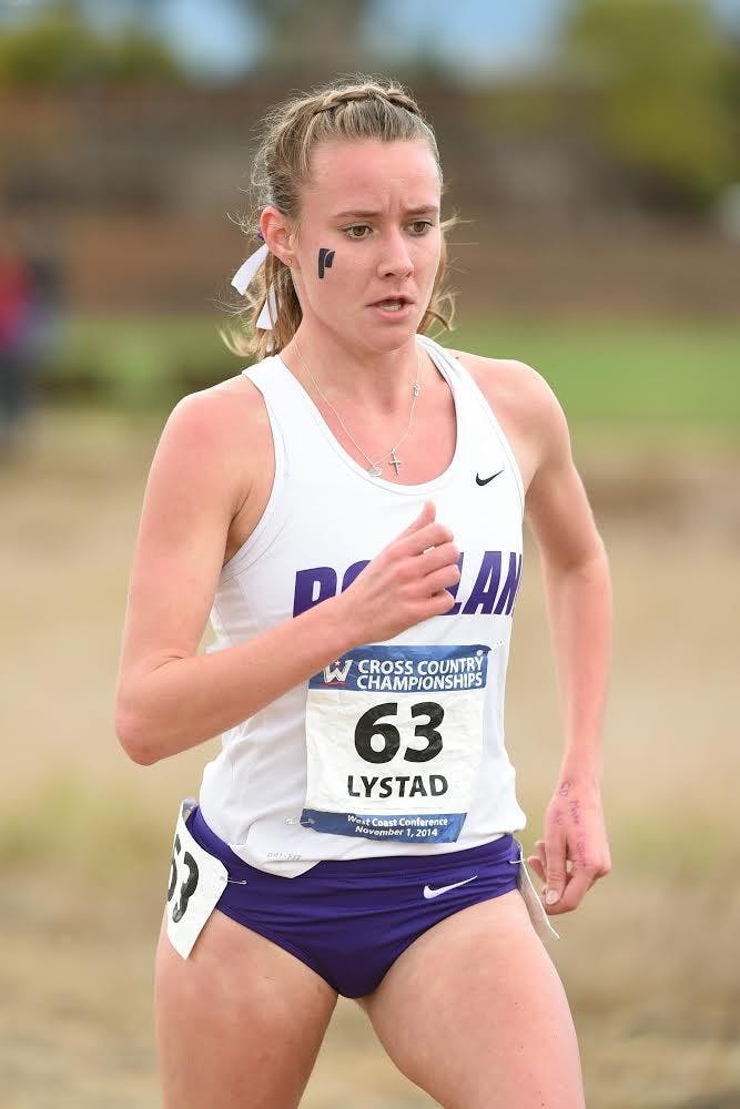  Senior Tansey Lystad took first place for the women overall and the women's team took second overall. Photo courtesy of UP Athletics.