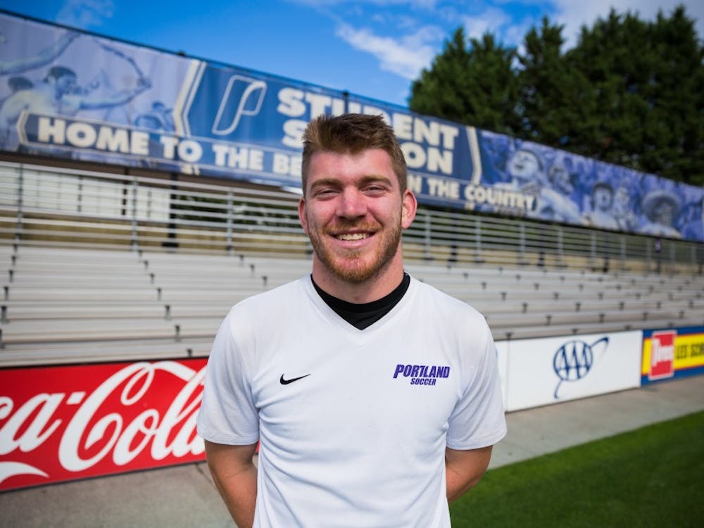 Senior Kienan Weekes will complete a fifth year at University of Portland and hopes to move up as first string goalkeeper for the Pilots. 