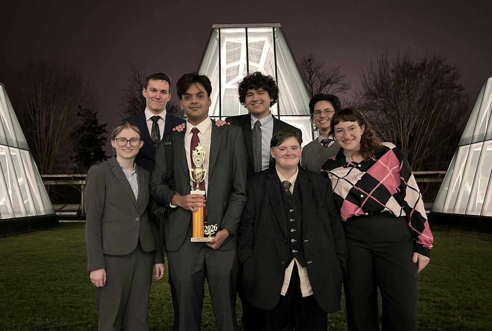On Feb. 8, the University of Portland Mock Trial’s “A-team” swept their regional competition at the University of Washington in Seattle, WA. Photo courtesy Nina Sullivan. 