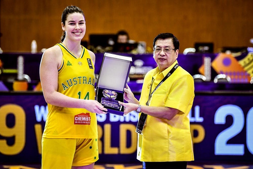 Freshman forward Alex Fowler from Townsville, Australia, played for the Australian National U-19 women’s basketball team over the summer. Photo courtesy of University of Portland Athletics.