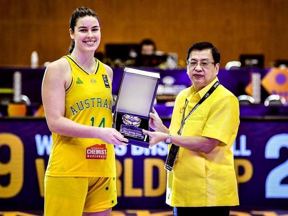 Freshman forward Alex Fowler from Townsville, Australia, played for the Australian National U-19 women’s basketball team over the summer. Photo courtesy of University of Portland Athletics.