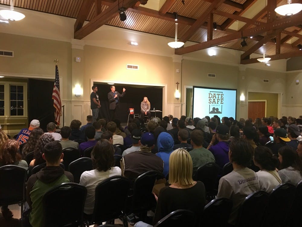 On Oct. 10, national speaker Mike Domitrz led his "Can I Kiss You?" event for athletes.