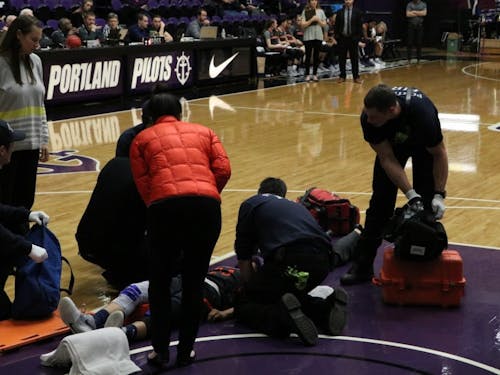 A Pepperdine women's basketball player was injured during Thursday night's game. 