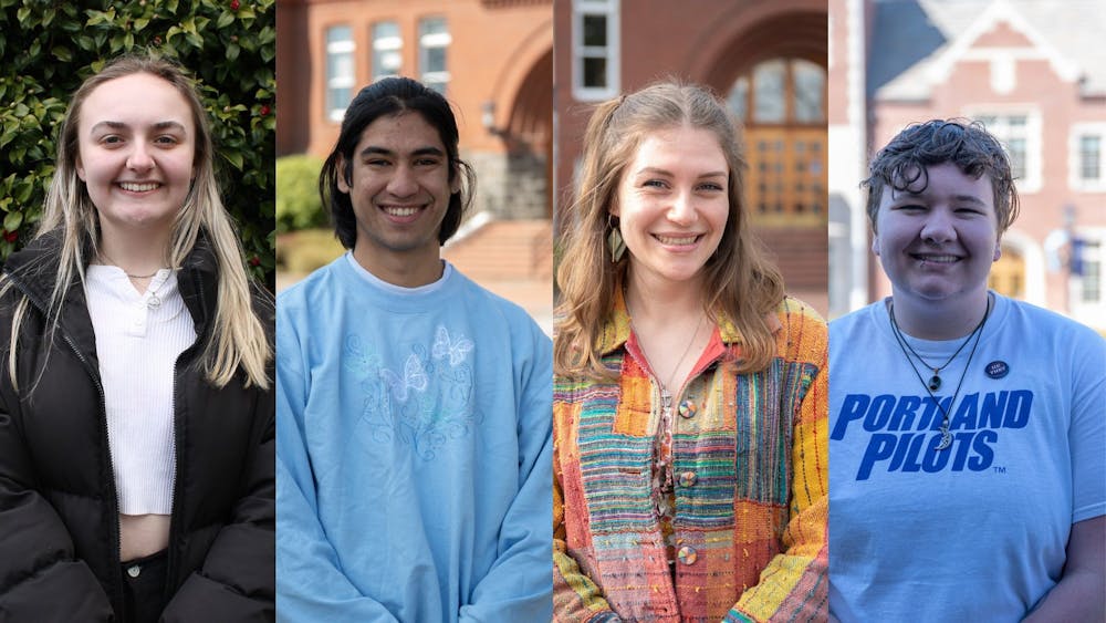 Georgina Jeffers, Fabian Barba, Kaylan Tate and August Stone are four of UP's current tour guides.