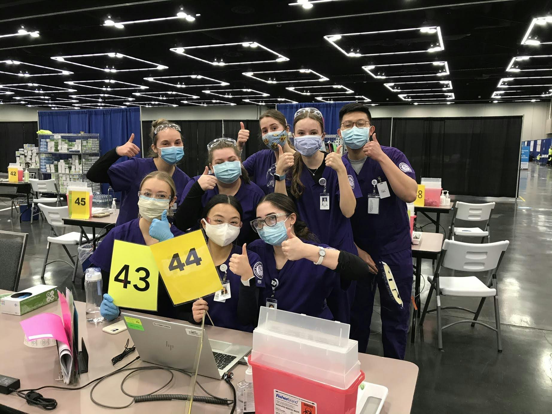 UP nursing students administer vaccines to Portland public