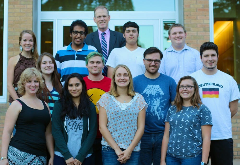  The Speech and Debate Team, pictured here in the fall of 2015, will be sending two members to Nationals in April. Photo courtesy of Anna Murphy.