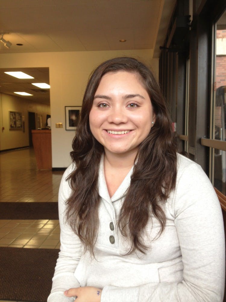  Senior Fatima Ruiz-Villatoro was the first in her family to attend college. The new AmeriCorps worker will establish programs to help first-generation students thrive in college.