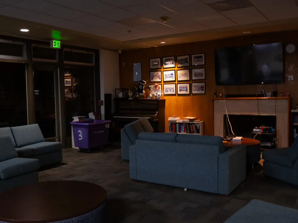 The Villa Maria Hall communal lounge.