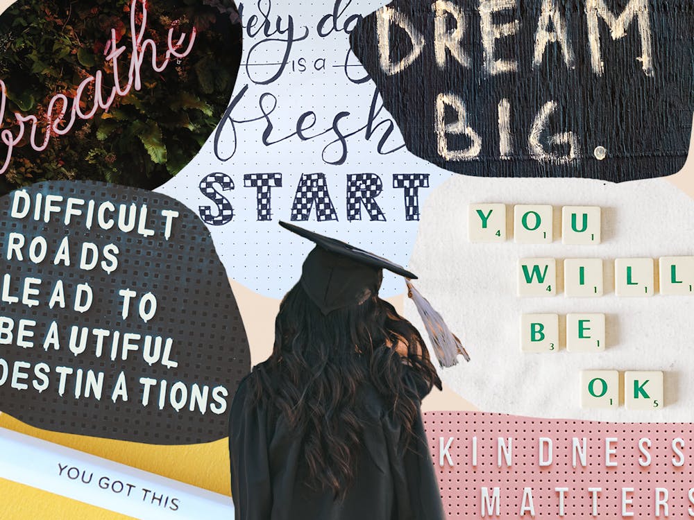 UP's class of 2021 graduates in less than two weeks. To honor their contributions to the community and prepare them for the road ahead, The Beacon asked six professors to give their best advice to the soon to be graduates. Collage by Molly Lowney. Images courtesy of Unsplash and Pexels.
