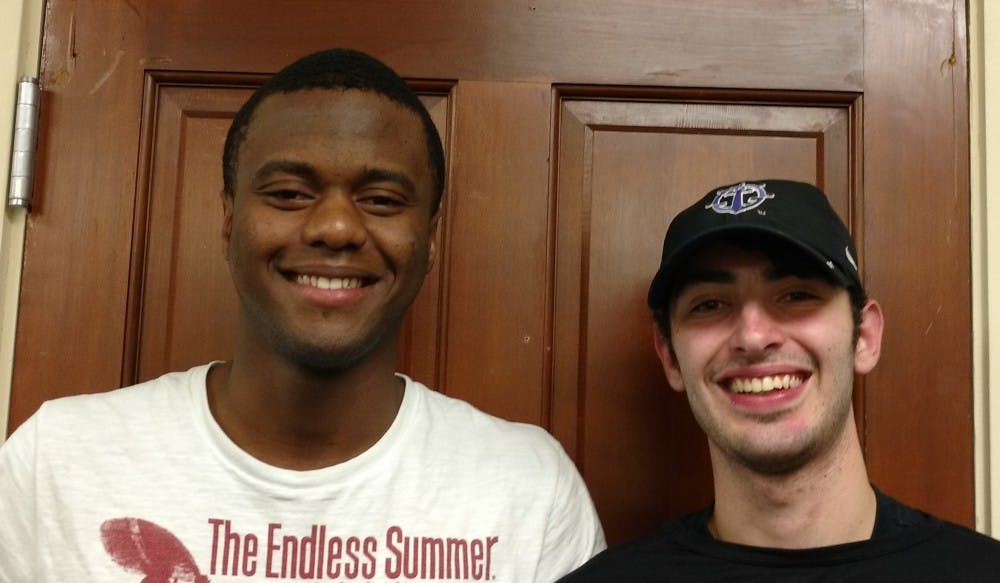  Tsikata Apenyo and Brandon Rivera|Photo by Clare Duffy.