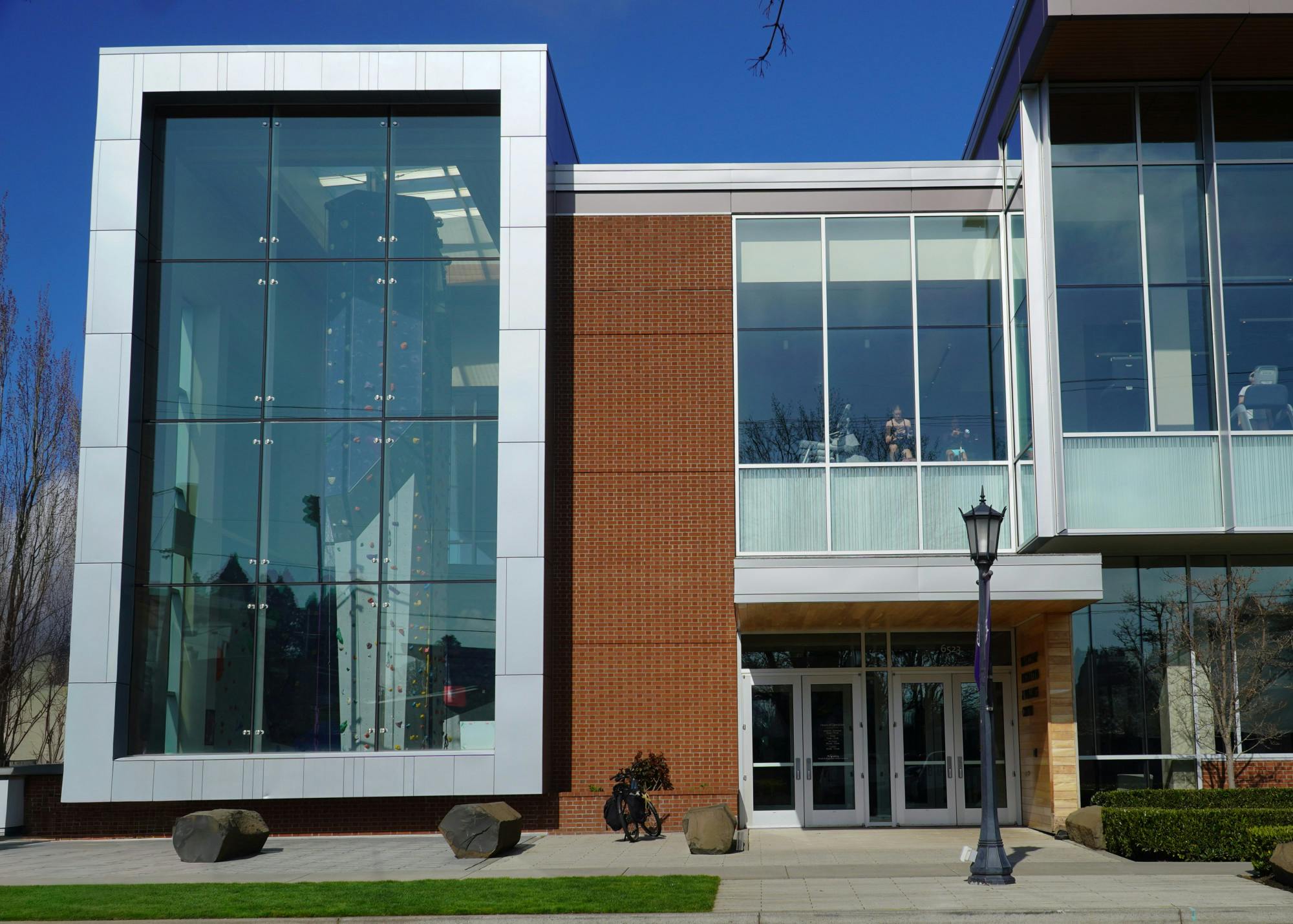 Front of Beauchamp Recreation &amp; Wellness Center.