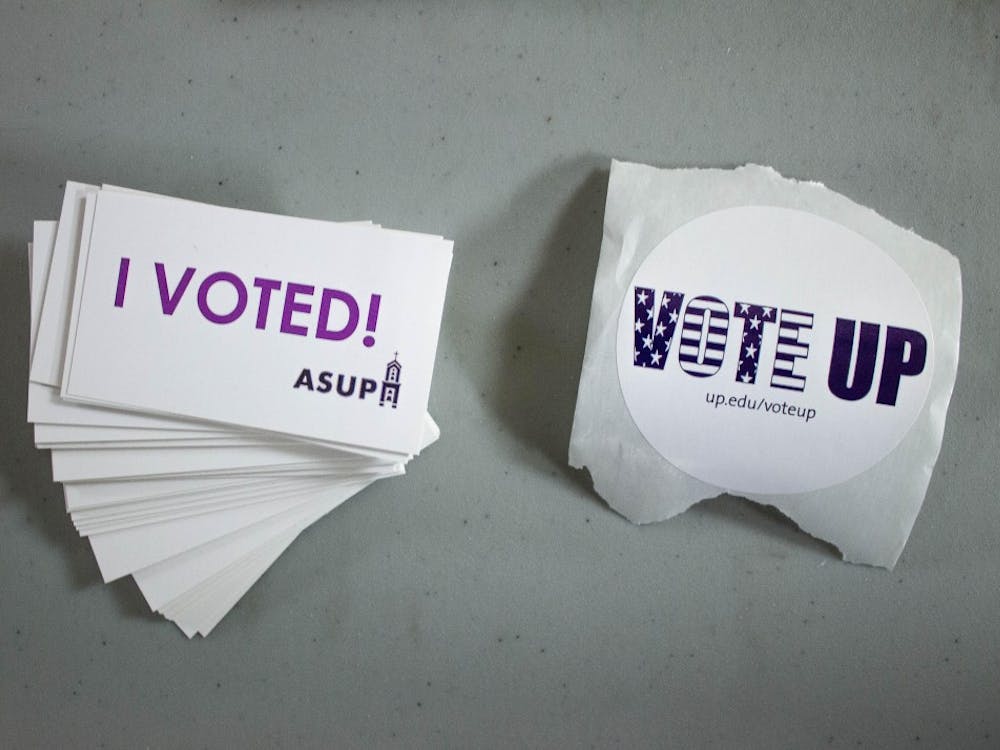 ASUP has stickers for those who have voted in the midterm elections.