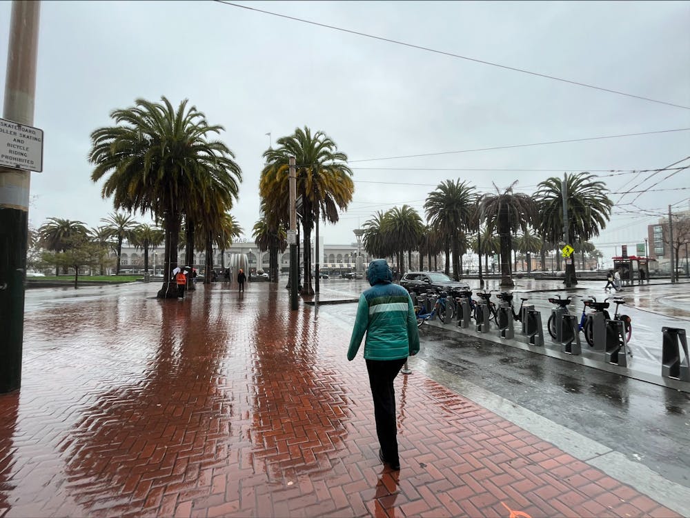 Rain comes down in San Jose, California. Photo courtesy of Eleanor Sells
