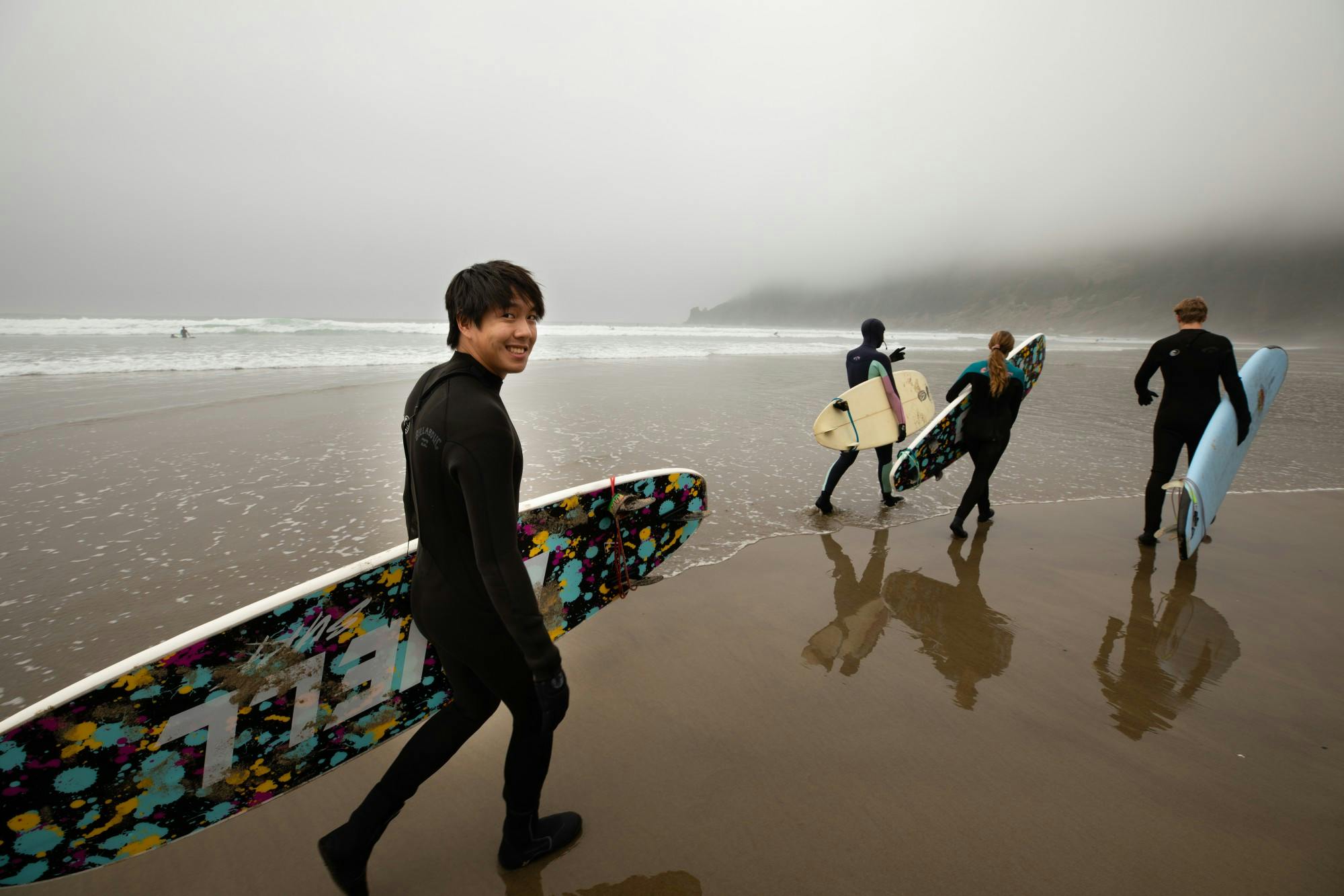 From left to right, Matt Ching, Louli Ziels, Sophia Truempi, and Charlie Rogers