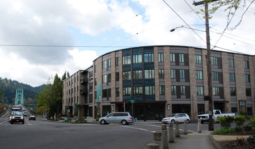  The Marvel 29 development in St. Johns opened in January 2015. Neighborhoods like St. Johns in North and Northeast Portland are becoming increasingly gentrified. Photo by David DiLoreto.