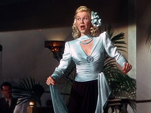 Doris Day in&nbsp;Romance on the High Seas trailer. Photo via wikimedia commons.