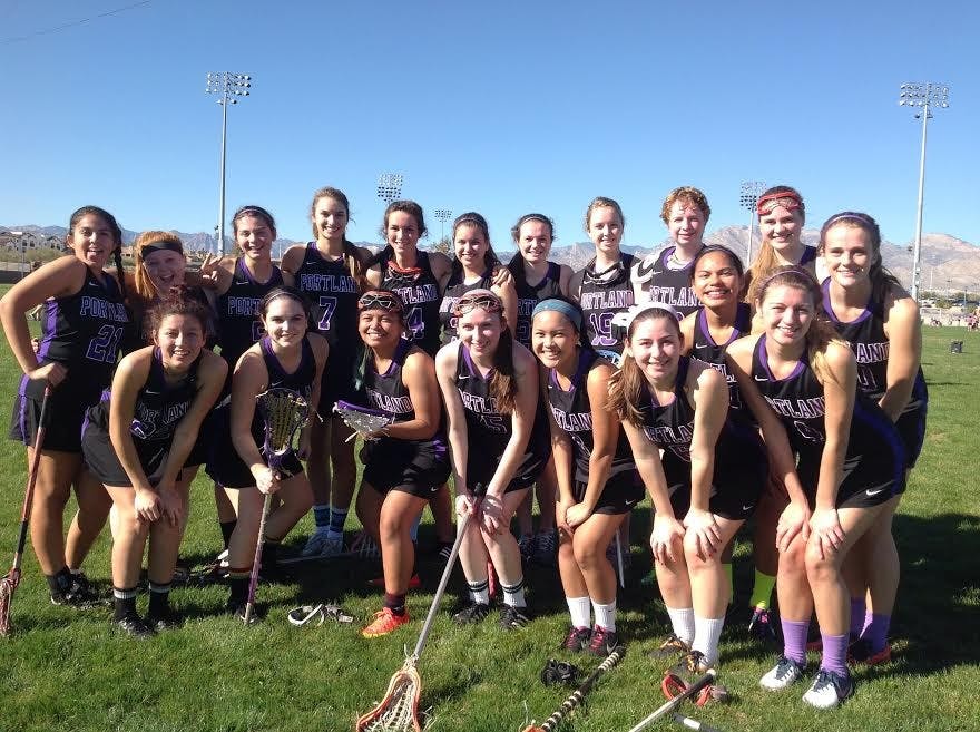  UP women's club lacrosse team at the Las Vegas Lacrosse Showcase. Photo courtesy of women's lacrosse.