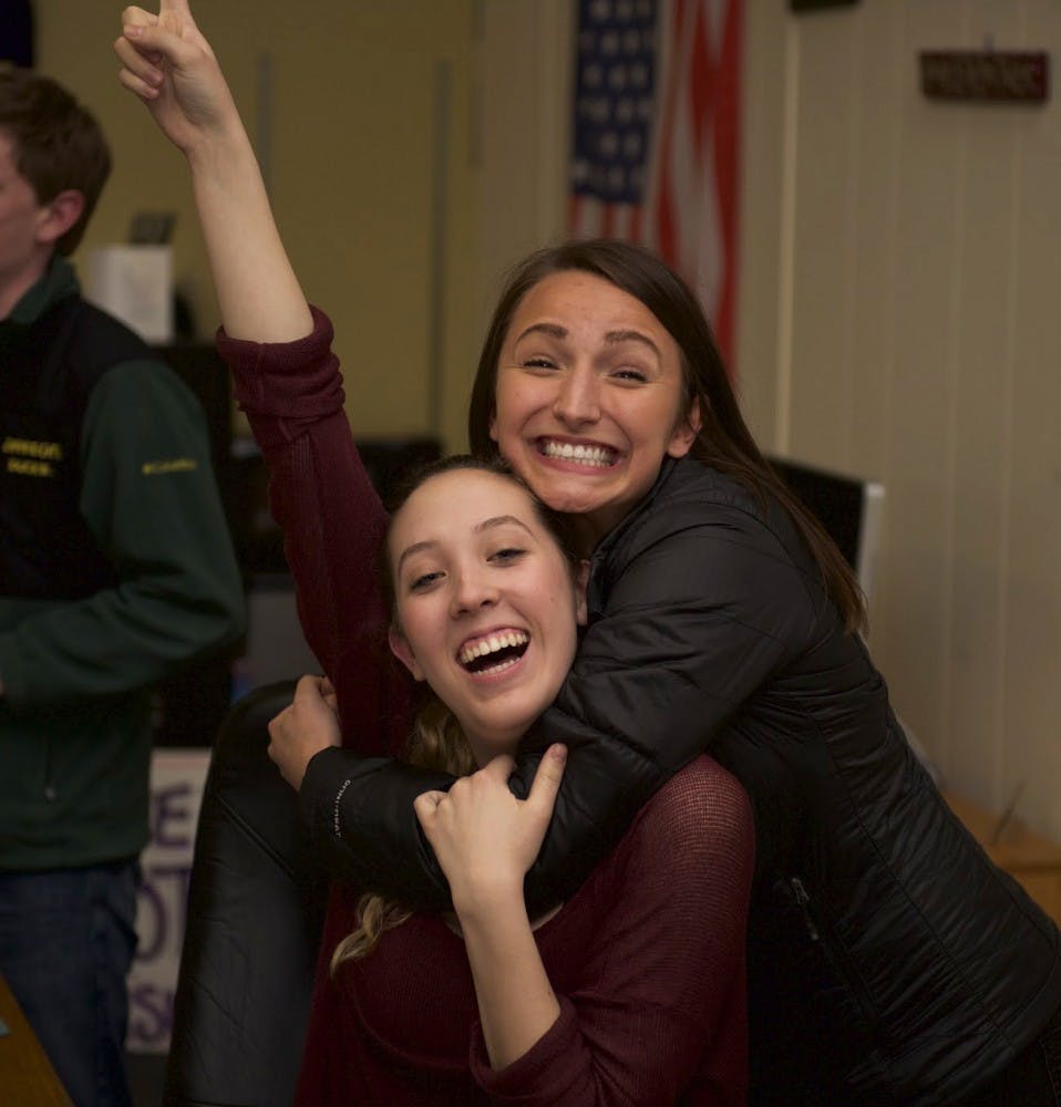  Mariah Wildgen and Chelsea Richards. Photo by Parker Shoaff