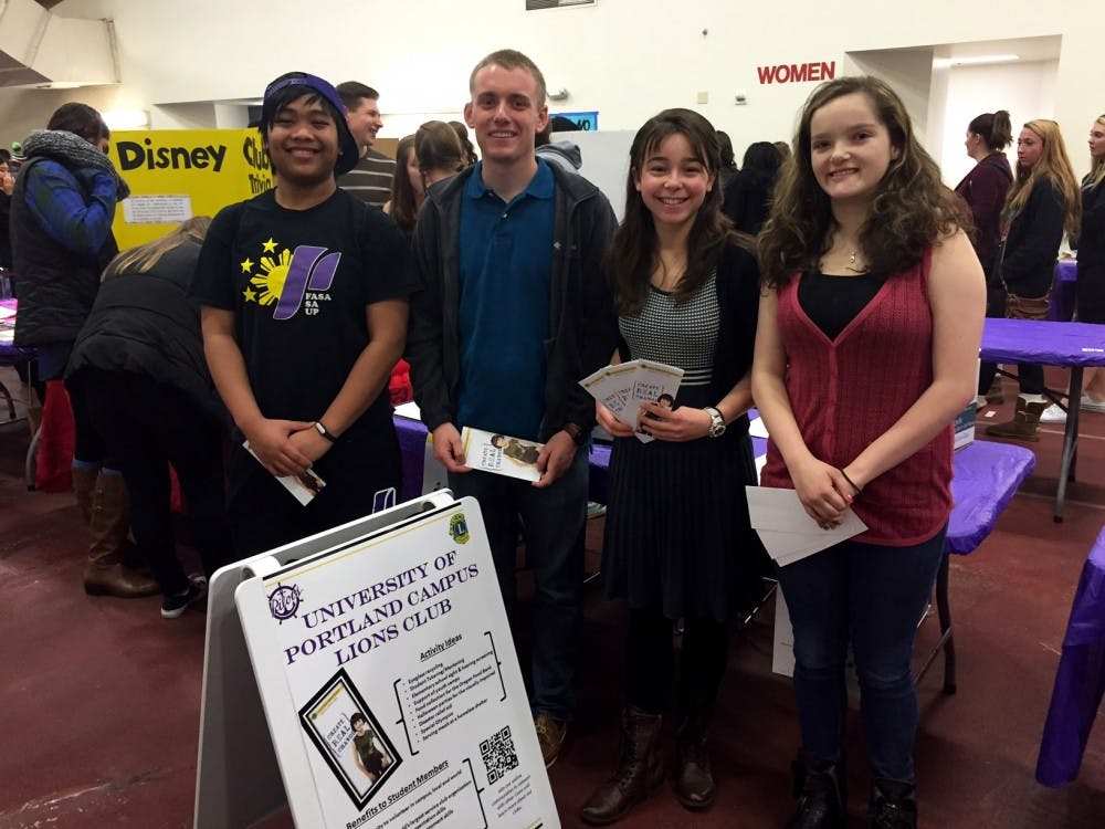  From left to right, Maverick Tolentino , Mark Steele, Valerie Smith and Jamie Spitzer are the officers of UP's new branch of the Lions club. The club will engage in service projects like an upcoming recycling drive. Photo courtesy of Valerie Smith