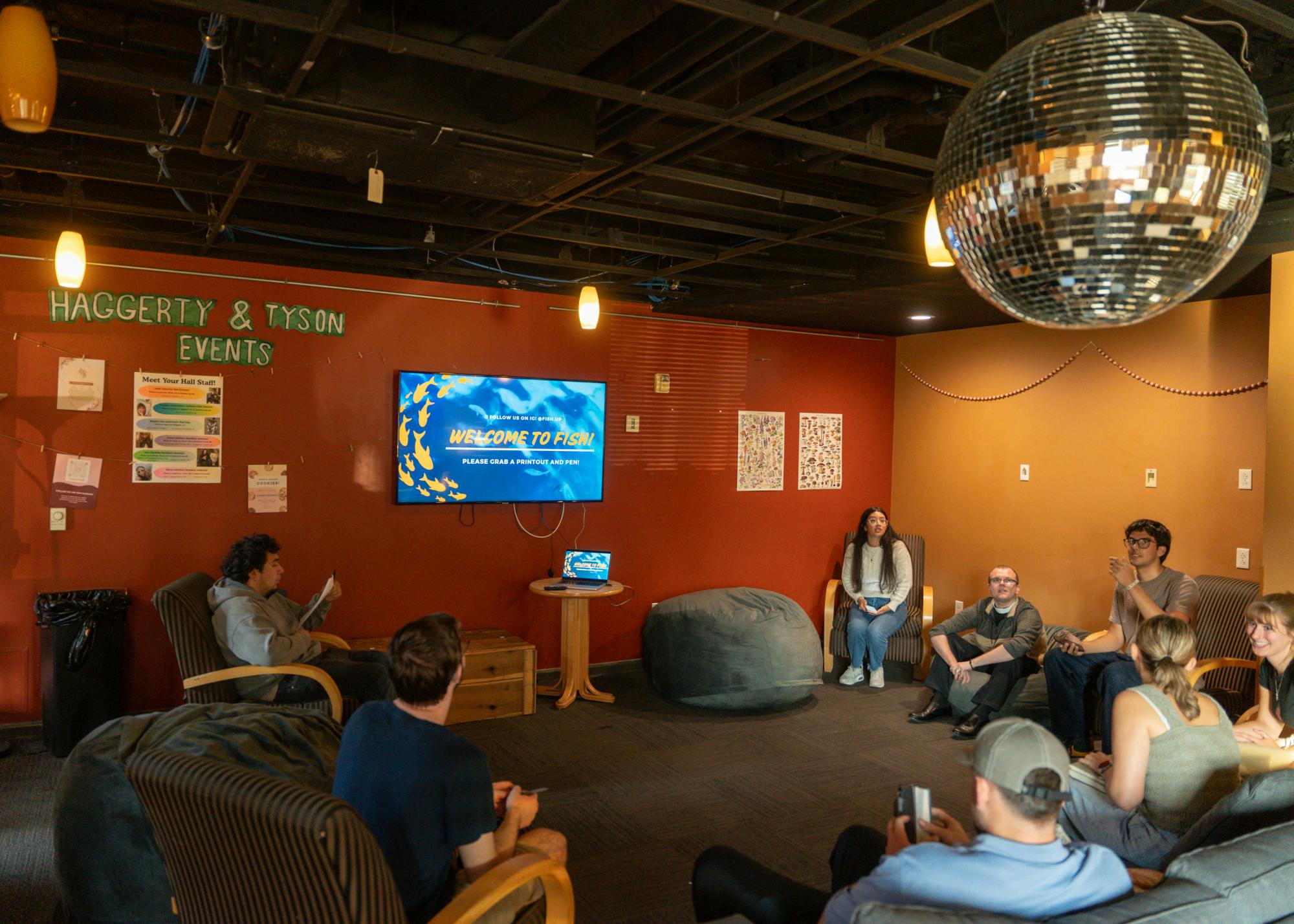 Fish members gather in the Anchor. They meet every Wednesday at 6 p.m. Photo by Natalie Gordon. 