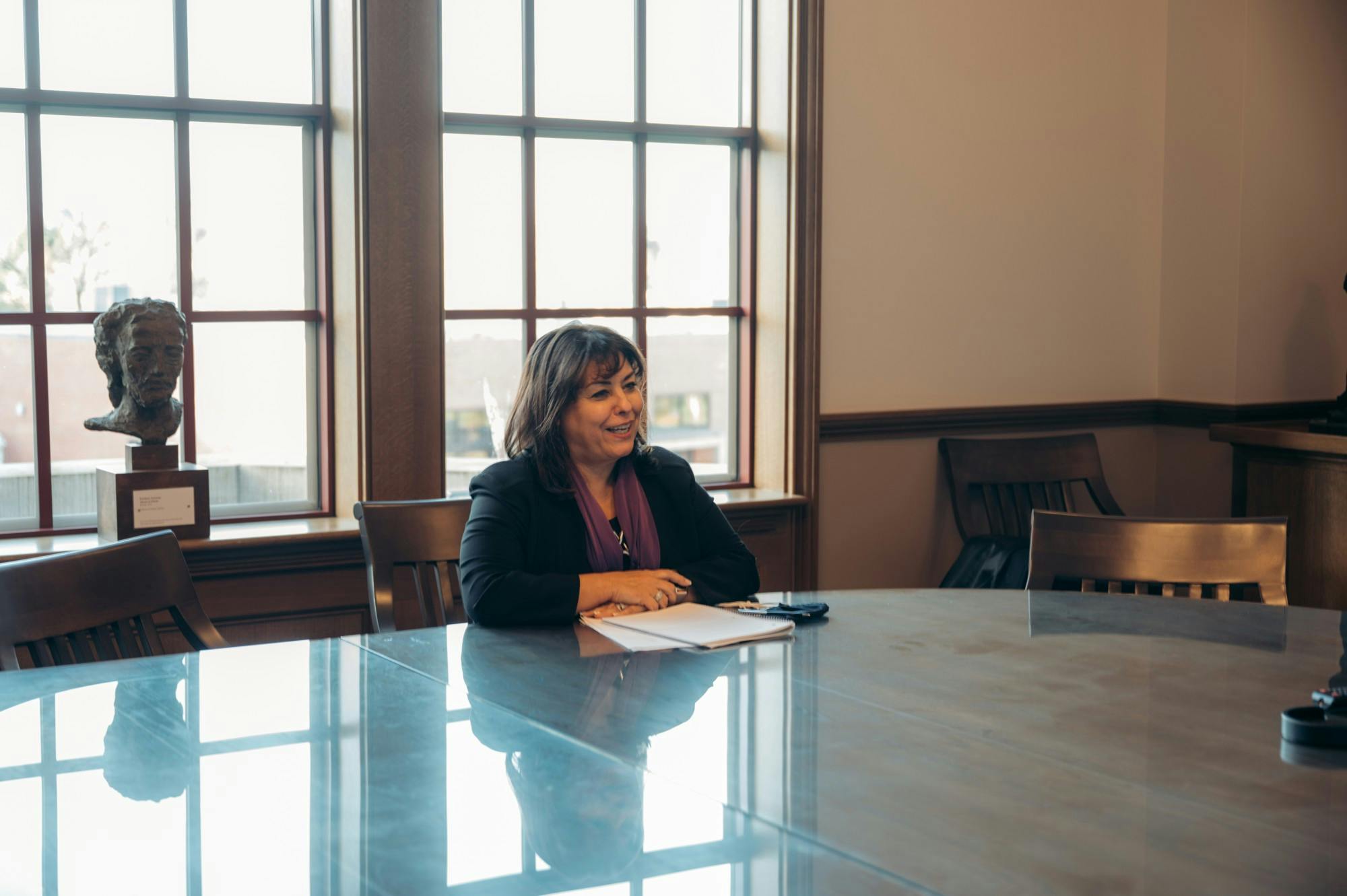 Dr. Elizabeth Ortiz spent three days on campus the week before Thanksgiving talking to students, faculty and staff.