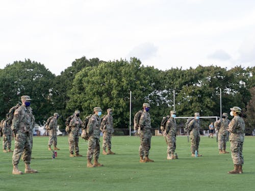 ROTC adjusts to a semester of social distancing