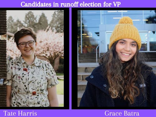Runoff election to take place between Tate Harris and Grace Batra for ASUP Vice President