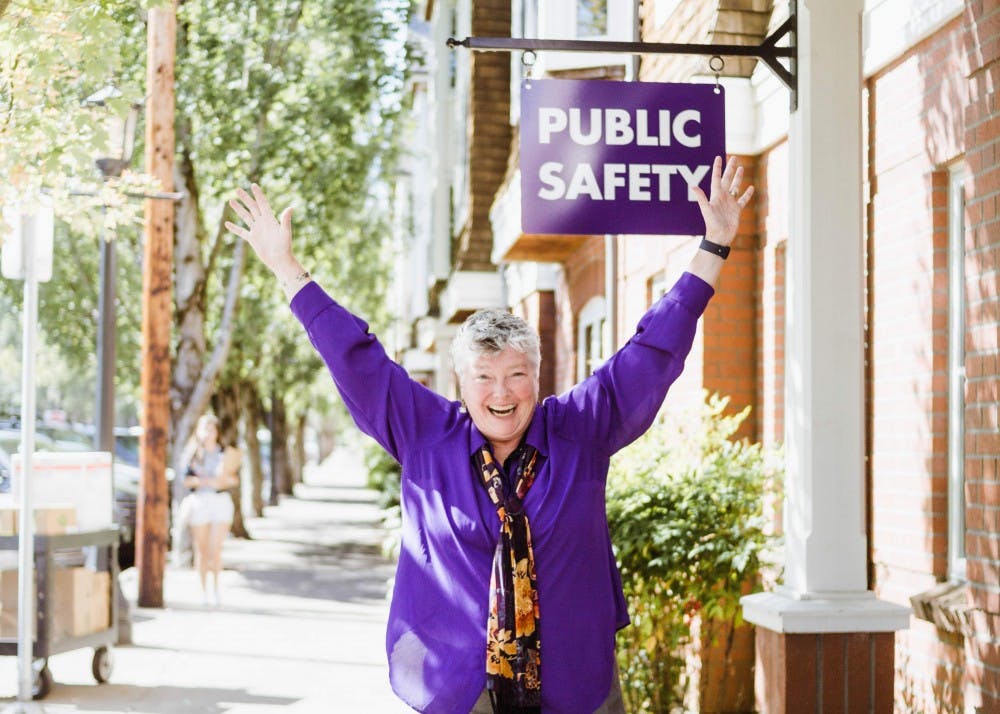 Sara Westbrook is excited for her new role as director of Public Safety. She described police work as her "vocation" because she has a passion for serving others and the community and was raised as a "social justice Catholic" which taught her love and compassion.