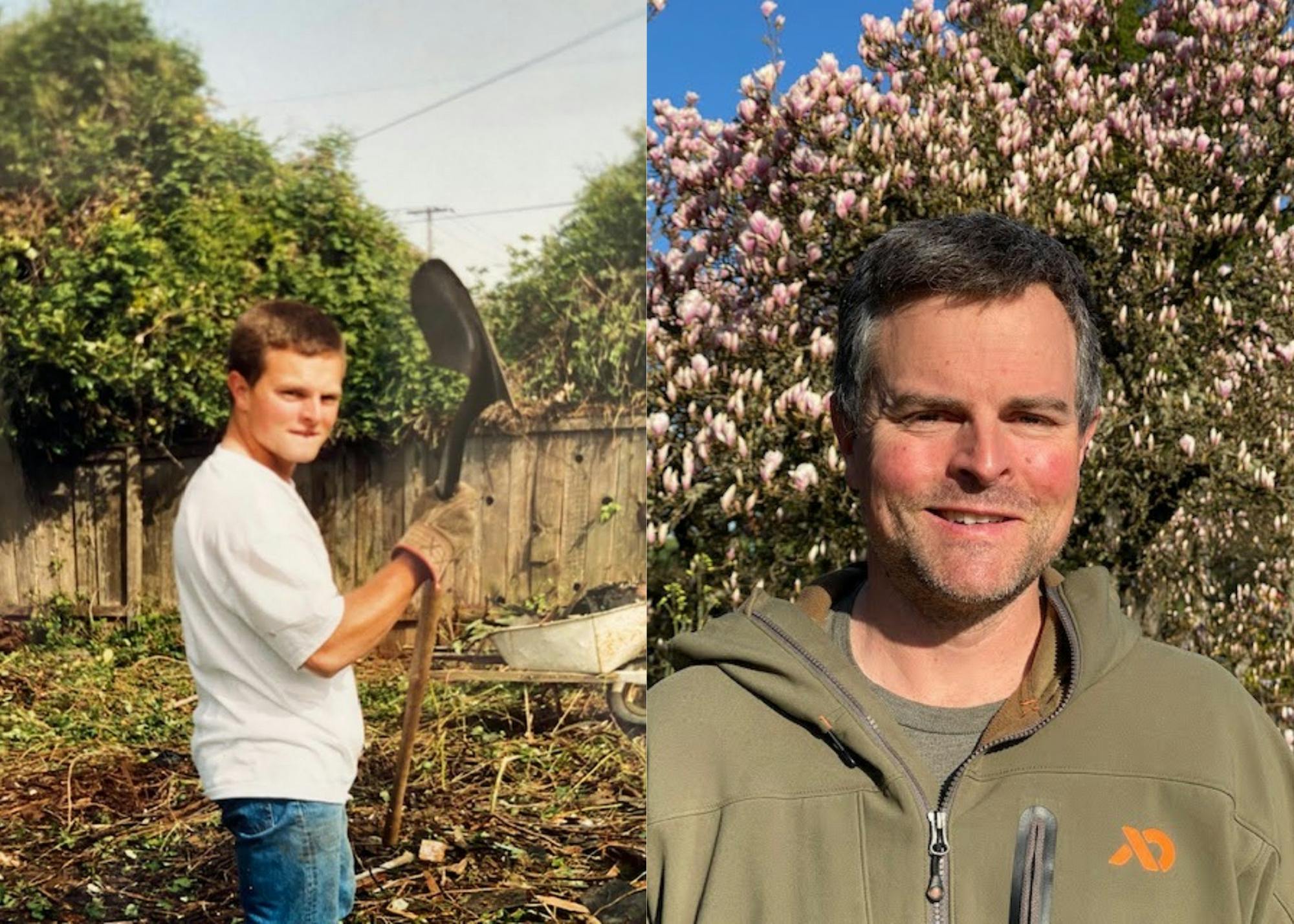 Bob Kessi, UP alumnus and legendary landlord in 1996 (left) and in 2021 (right). Photos courtesy of Bob Kessi, Canva by Brennan Crowder.