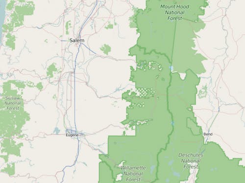  Portland, Ore. to Umpqua Community College: 174mi. Map © OpenStreetMap contributors