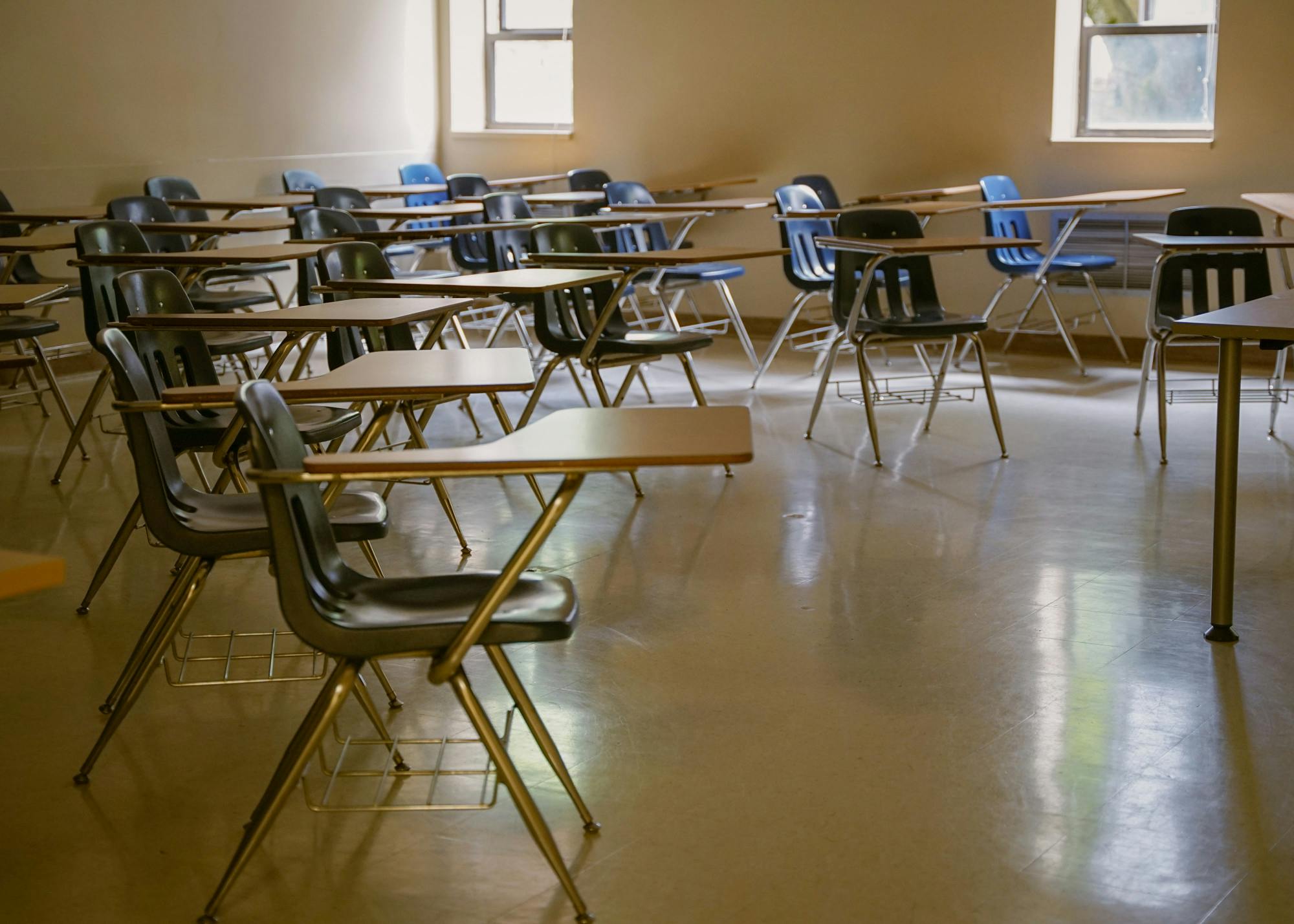 Classroom 108 in Buckley Center, primarily used by CAS and Nursing students. Each major and minor track integrates ideas from interconnected fields of study.