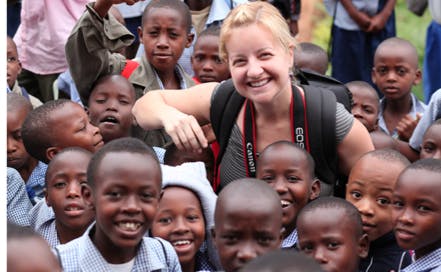  Professor Vail Fletcher in Rwanda, working on the 'Rising Rwanda' project. Photo courtesy of C. Vail Fletcher