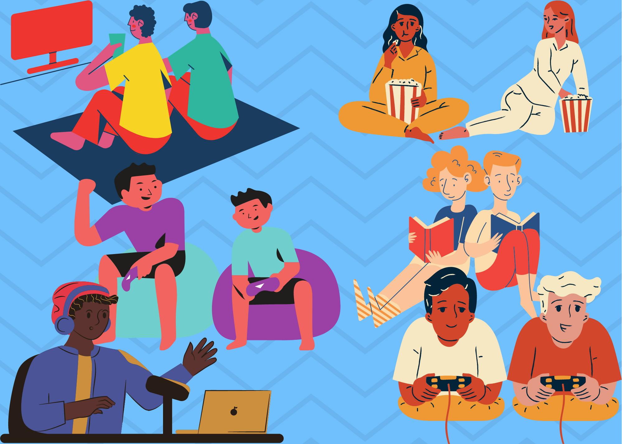 Give your brain a break this summer with recommendations from The Beacon staff. Canva by Brennan Crowder.