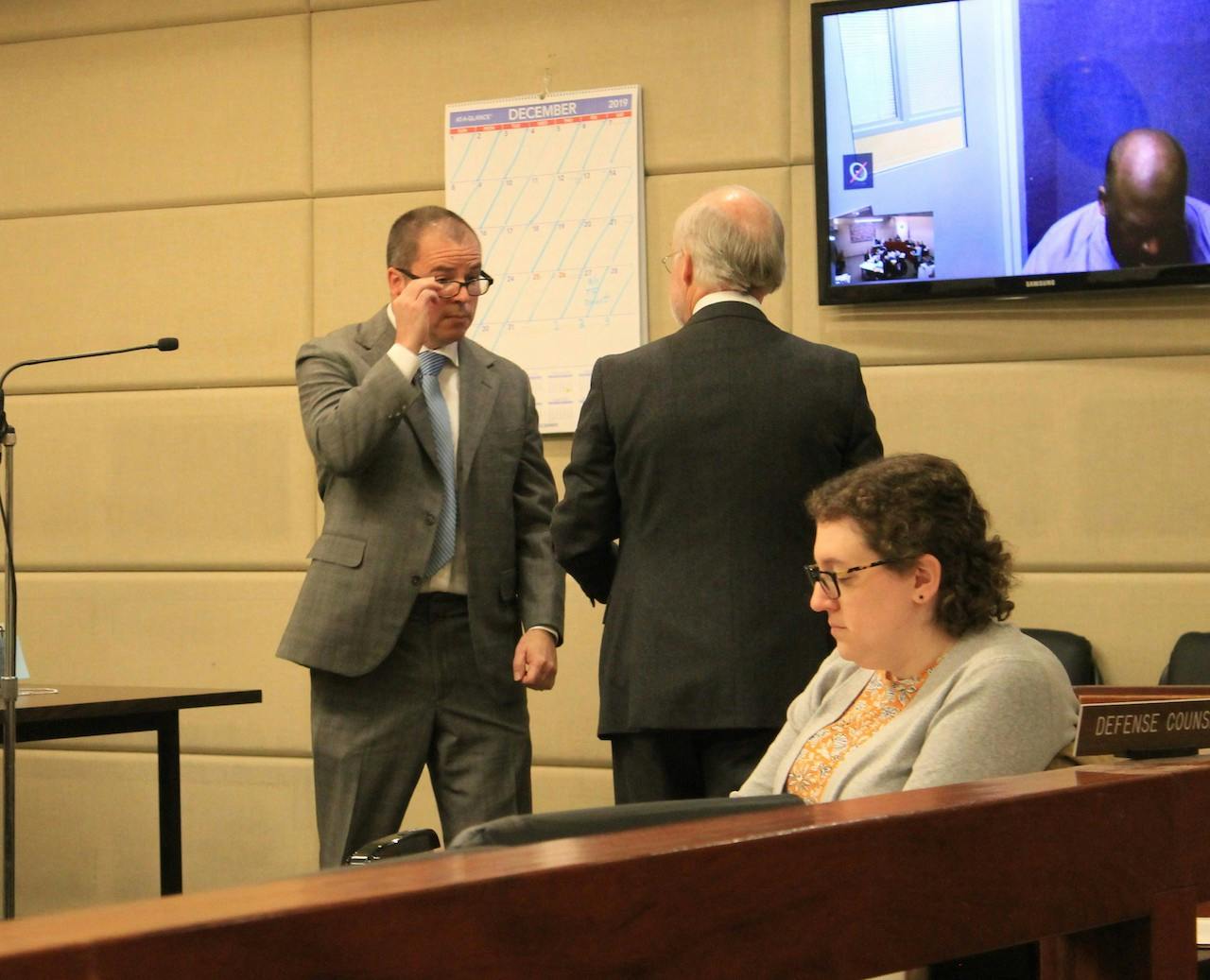 Patrick Ell appears in court for his arraignment. Ell plead not guilty to the Second Degree Assault charge he faces.