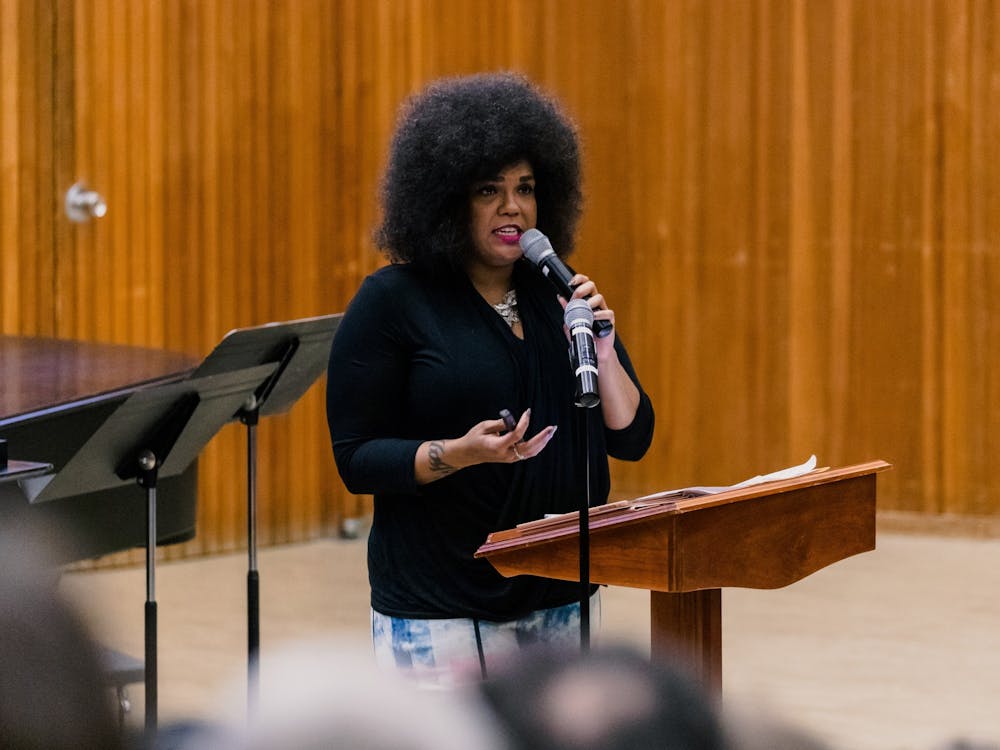 Walidah Imarisha was the keynote speaker for UP&#x27;s first ever MLK Day On. In her address she went through a timeline of racism in Portland and Oregon as a whole.