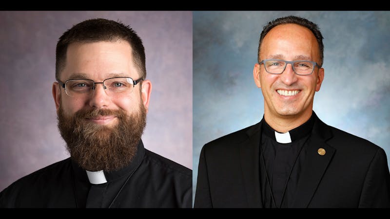 Photos courtesy of Fr. James Gallagher, C.S.C. (left) and Fr. John Donato, C.S.C. (right).
