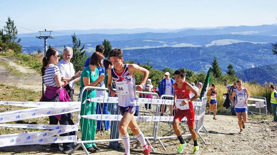  Redshirt freshman Danny Martinez passes runners at the World Mountain Running Championship.Photo courtesy of Danny Martinez.