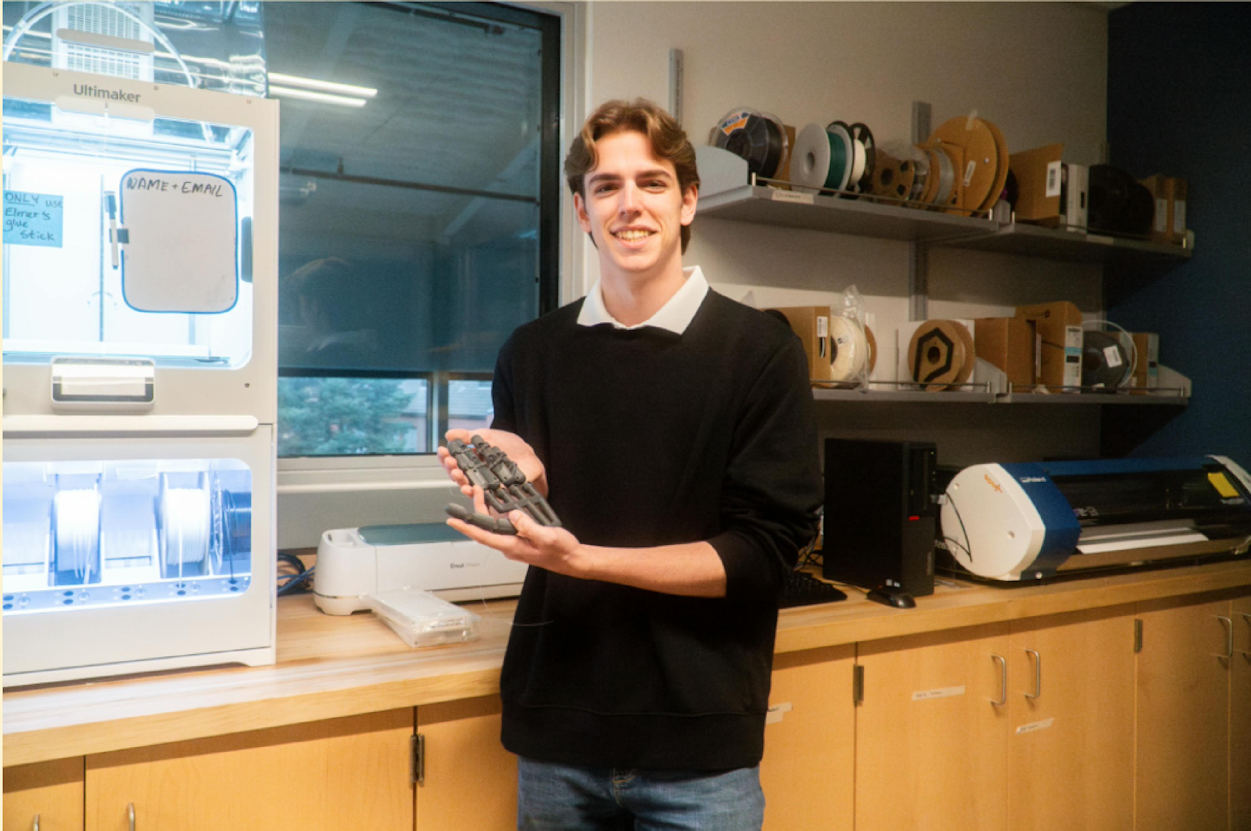 How one UP senior is getting first hand biomedical experience creating a prosthetic 