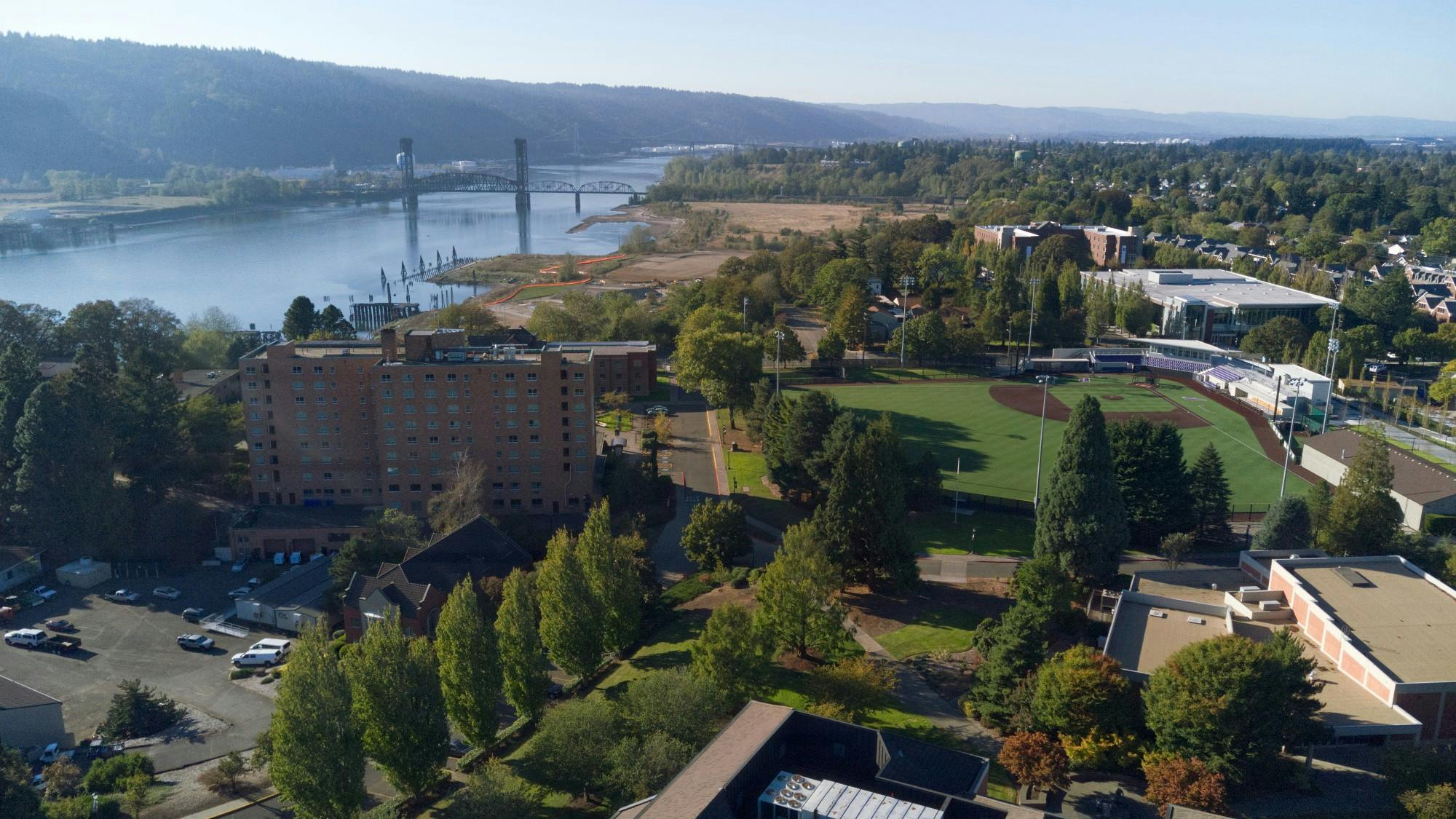 From above, campus is peaceful. On the ground, students struggle with rising COVID cases and a tuff election.