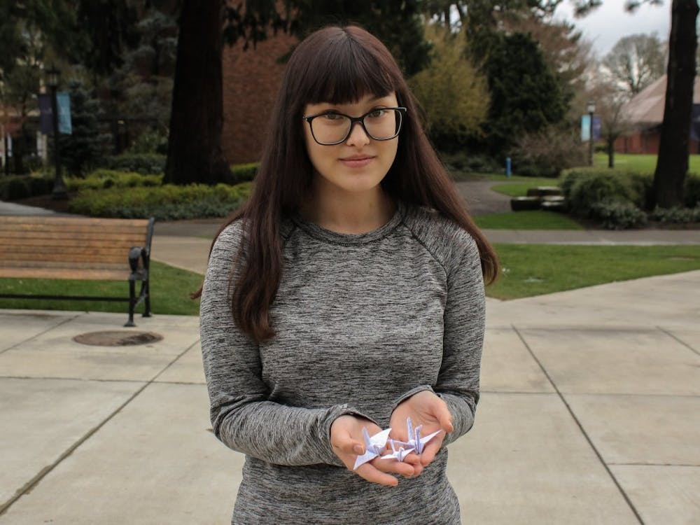 Junior theater major Maddie Nguyen struggled with anorexia, but making paper cranes helped her to cope. She also found an outlet in theater.