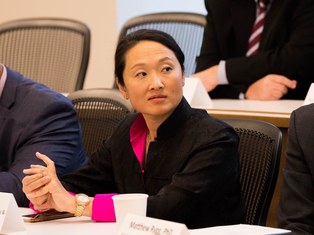 Sandy Chung at the President&#x27;s Cabinet in fall 2019. 