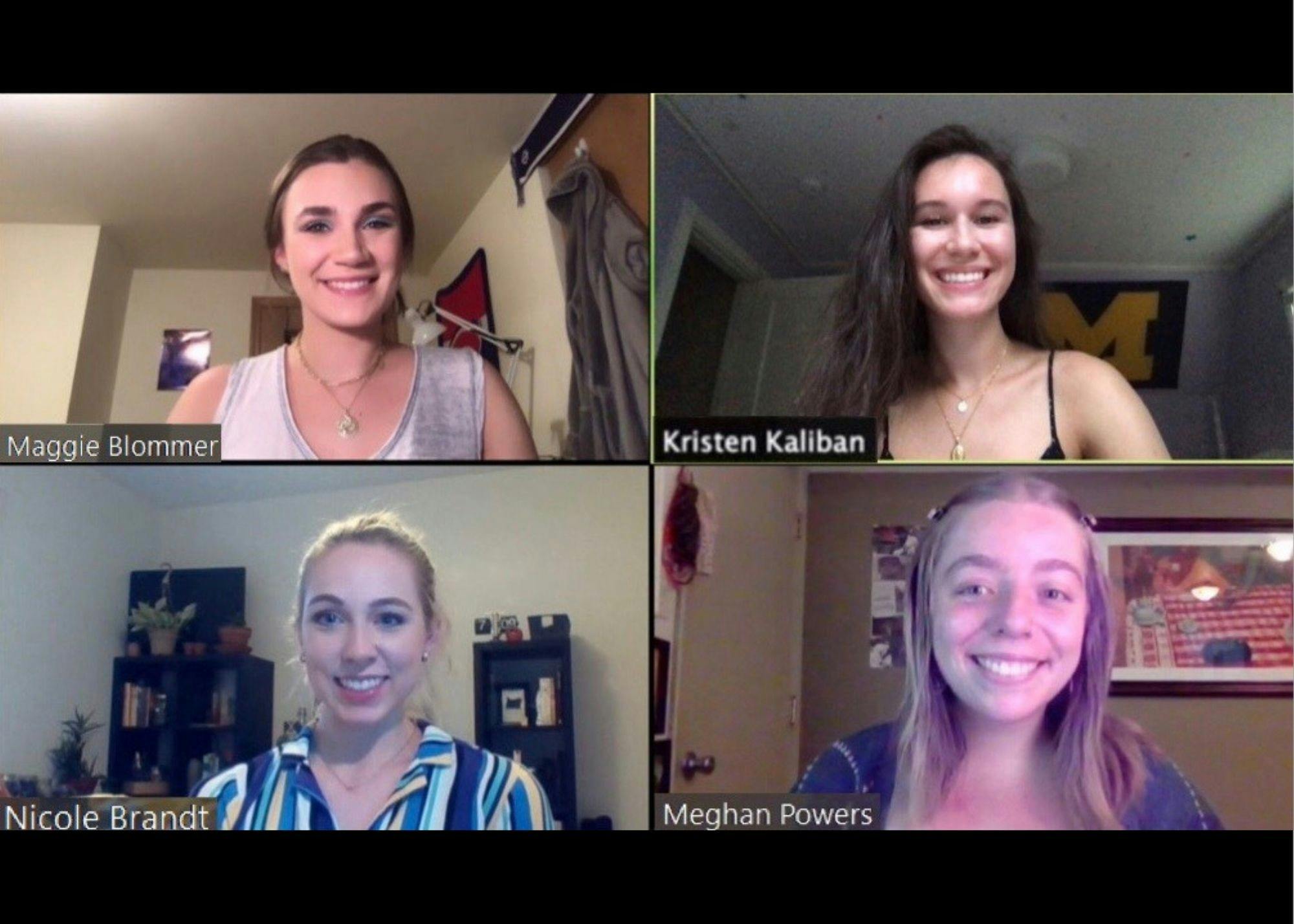 Clockwise from top left, SASA board members Maggie Blommer, Kristen Kaliban, Nicole Brandt and Meghan Powers. Photo courtesy of Meghan Powers.